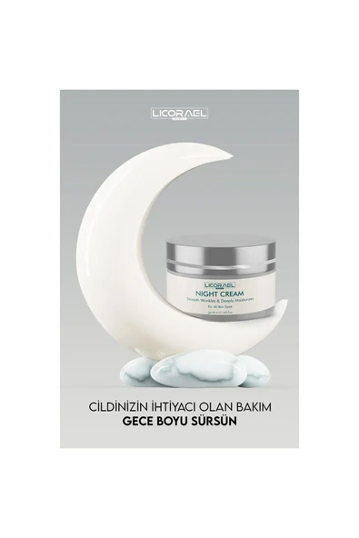Licorael Dubai Night Cream Cilt Yenileyici Gece Bakım Kremi 50ml