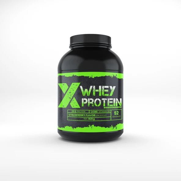 Xprotein Whey Protein Tozu 1820 Gr-Çilek-Aroma-Shaker-Hediye