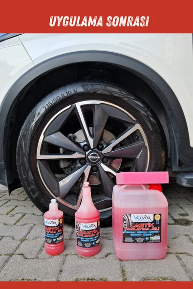 Velvox Lastik Parlatma Jeli 500 ML (Yoğun Kıvam) + Sünger Hediye, lastik parlatıcı, lastik temizleme - 4