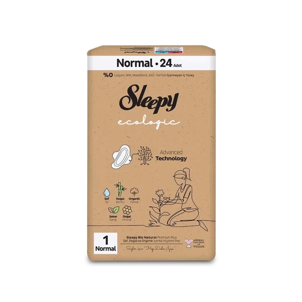Sleepy Ecologic Premium Plus Normal Ped 24 Adet - 2