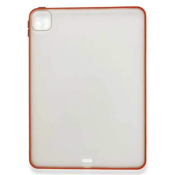 iPad Pro 11 inch (2022-2021-2020-2018) Uyumlu Montreal Seri Silikon Tablet Kılıfı (Kırmızı)