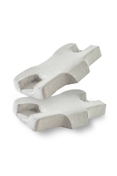 2 Adet Visco ortopedık boyun yastığı,botoks ve karışıklık azaltmaya yardımcı yastık 62x38x10cm - 1
