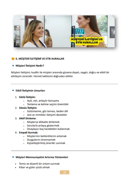 Kadın Kuaförlüğü Kalfalık-Ustalık Sınavları Hazırlık Kitabı - 4