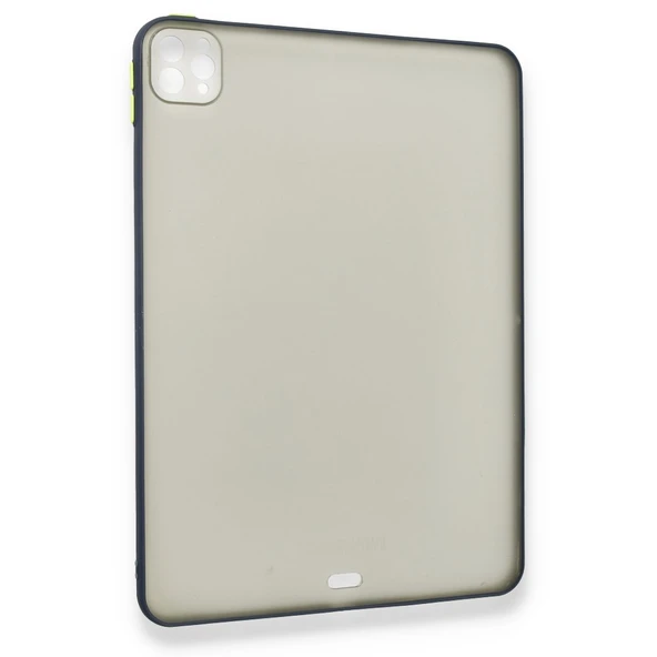 iPad Pro 11 inch (2022-2021-2020-2018) Uyumlu Montreal Seri Silikon Tablet Kılıfı (Lacivert) - 2