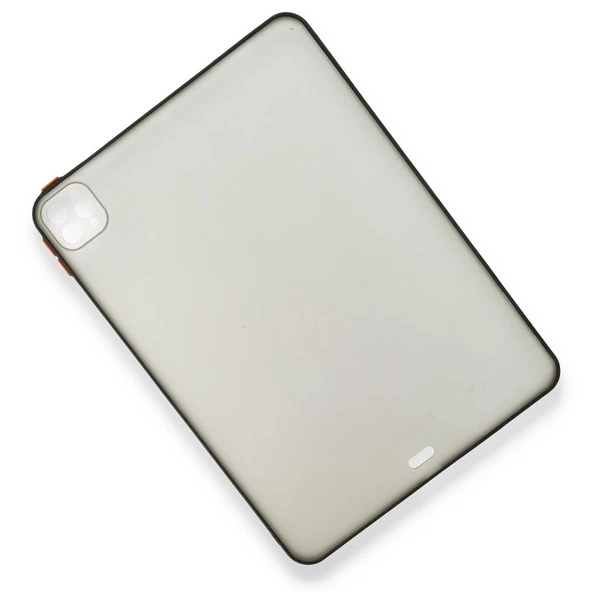 iPad Pro 11 inch (2022-2021-2020-2018) Uyumlu Montreal Seri Silikon Tablet Kılıfı (Siyah) - 3