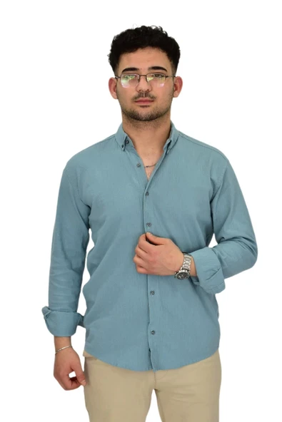 Erkek Spor Gömlek Regular Fit 9630 BGL-ST04413 - Resim 4