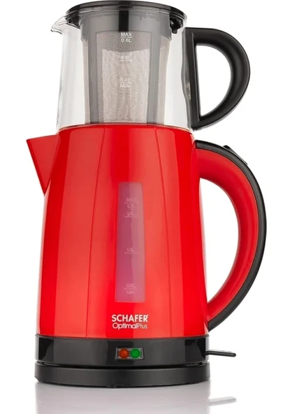 Schafer Optimal Pls Elektrikli Çay Makinesi Kırmızı
