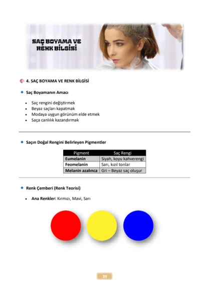 Kadın Kuaförlüğü Kalfalık-Ustalık Sınavları Hazırlık Kitabı - 5