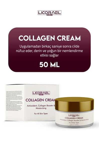 Licorael Dubai Collagen Cream Kırışıklık Karşıtı Günlük Bakım Kremi 50ml