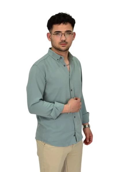 Erkek Spor Gömlek Regular Fit 9601 BGL-ST04412 - Resim 11