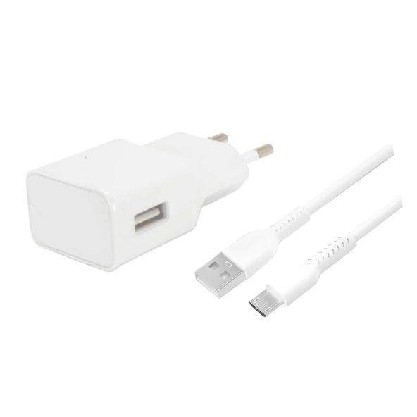 Teknonet TN-HCH01 10W 2100 mAh Micro Kablo + Şarj Aleti (Beyaz)