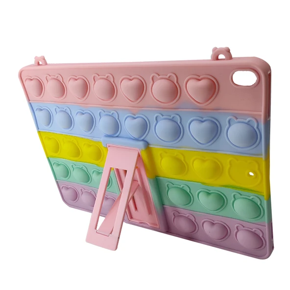 Lenovo Tab M8 TB-8505 Uyumlu Standlı Pop it Silikon Tablet Kılıfı - 2