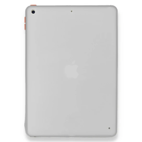 İpad 9.7 2018-2017 Uyumlu Montreal Seri Silikon Tablet Kılıfı (Beyaz)