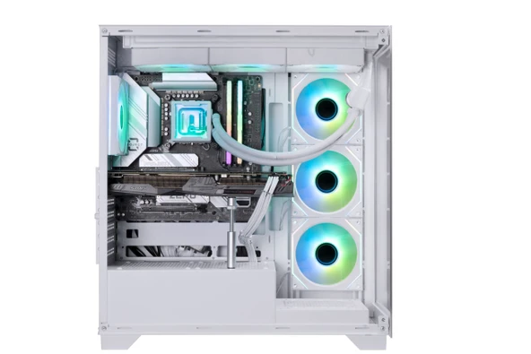 CETO Premium White 4A-RGB + 750W White color Case Bronze psu Bilgisayar>Bilgisayar Bileşenleri>Bilgisayar Kasası