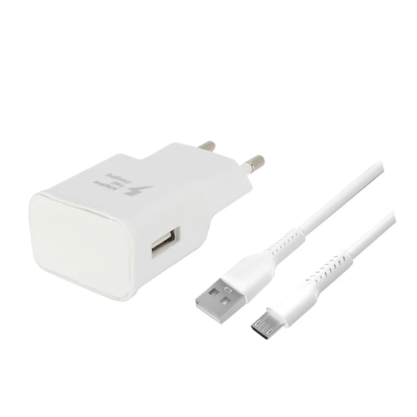 Teknonet TN-HCH03 18W 3000 mAh Micro Kablo + Şarj Aleti (Beyaz)