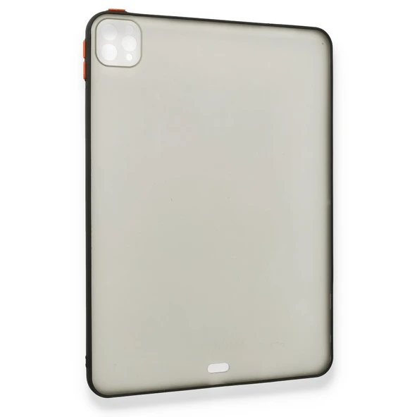 iPad Pro 11 inch (2022-2021-2020-2018) Uyumlu Montreal Seri Silikon Tablet Kılıfı (Siyah) - 2