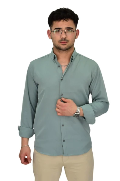 Erkek Spor Gömlek Regular Fit 9601 BGL-ST04412 - Resim 4