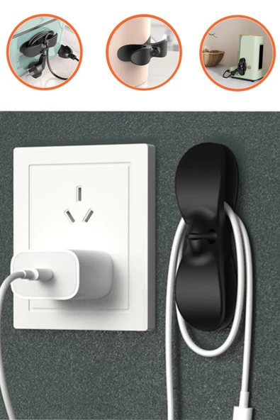 1 Adet Kendinden Yapışkanlı Kablo Koruyucu Toplayıcı Düzenleyici Kablo Organizeri Toplarlayıcı Sargı - 4