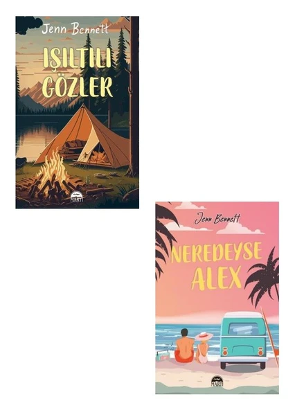 Jenn Bennett Neredeyse Alex + Işıltılı Gözler (2 Kitap)