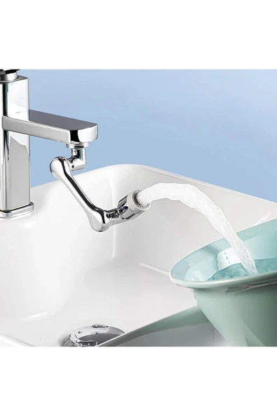 Su Tasarruflu 1080° Dönerli Batarya Musluk Çeşme başlığı Tasarruflu Hareketli Musluk Ucu Başlığı