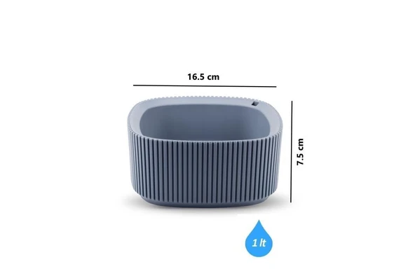 Omnipazar KRS-247 Pera Dekoratif Aranjman Kaktus Sukulent Saksı 1 Litre No 1 - Resim 2