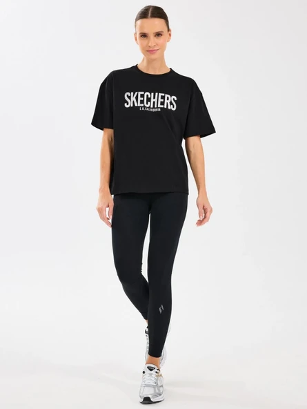 Skechers W Loose Fit Graphic Tee T-Shirt S2510131 Kadın Tişört - Resim 5