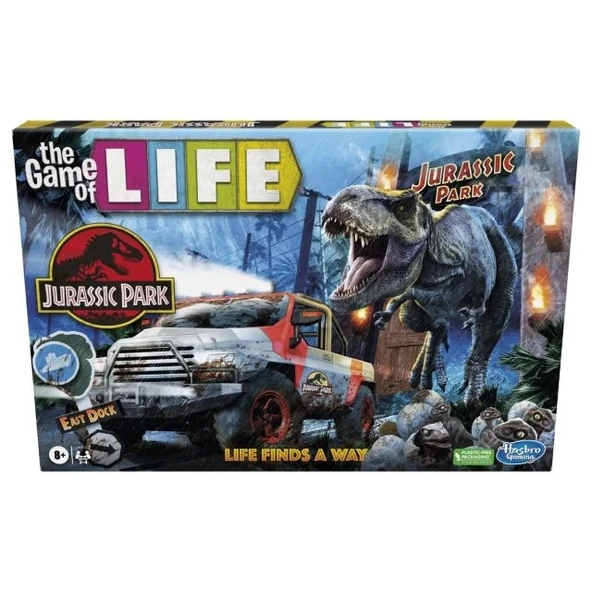 Hasbro Gaming The Game of Life Jurassic Park Sürümü Multicolored