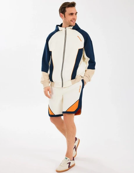 Skechers M Diagonel Lw Fleece Fullzip Hoodie Sweatshirt S2510027 Eşofman Üstü Erkek Ceket - Resim 3