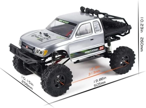 Cheerwing Kaya Paletli 4WD Off-Road Uzaktan Kumandalı Kamyon - 7
