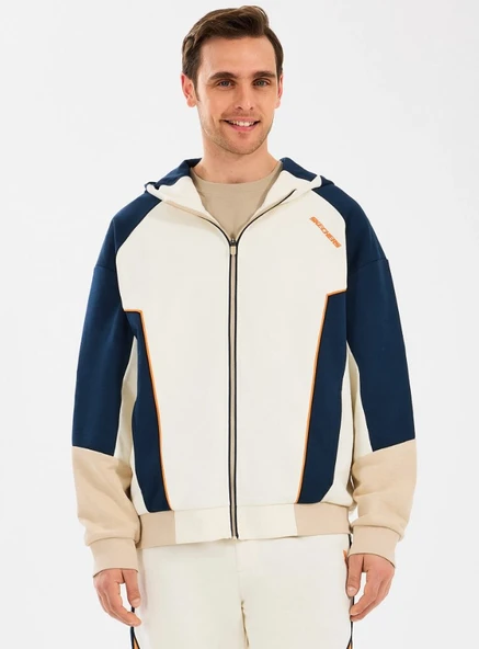 Skechers M Diagonel Lw Fleece Fullzip Hoodie Sweatshirt S2510027 Eşofman Üstü Erkek Ceket ürün görseli 1