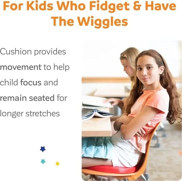 Fidgeting Odaklanma ve Çekirdek Dengesi için Wiggle Koltuk Minderi - 3