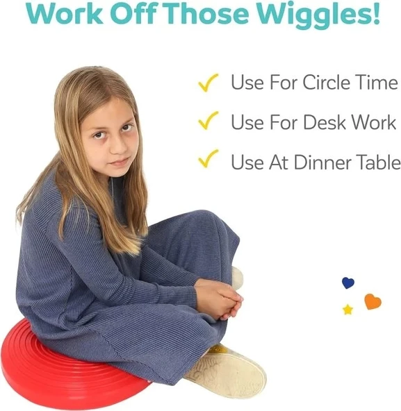 Fidgeting Odaklanma ve Çekirdek Dengesi için Wiggle Koltuk Minderi - 5