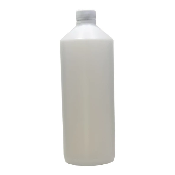 1 lt pet beyaz düz kapaklı şişe, 24 adet, plastik şişe, esans şişesi, medikal şişe, kozmetik şişe, ecza şişesi