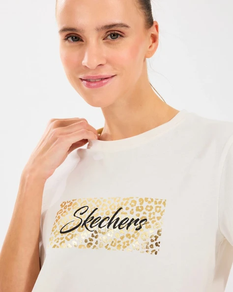Skechers W Regular Fit Graphic Tee T-Shirt S2510141 Kadın Tişört - 2