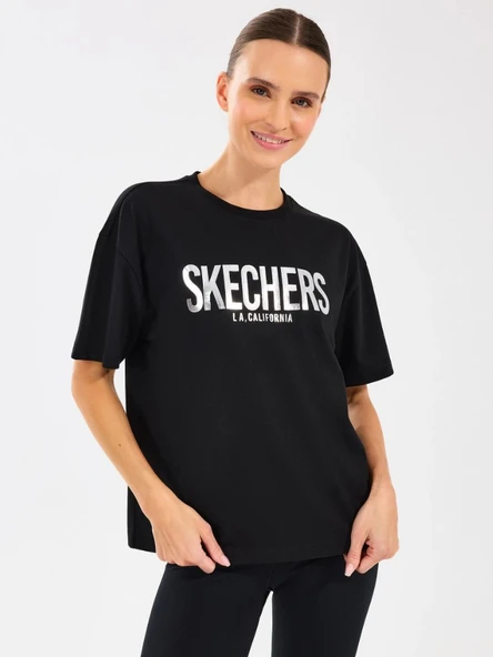 Skechers W Loose Fit Graphic Tee T-Shirt S2510131 Kadın Tişört ürün görseli