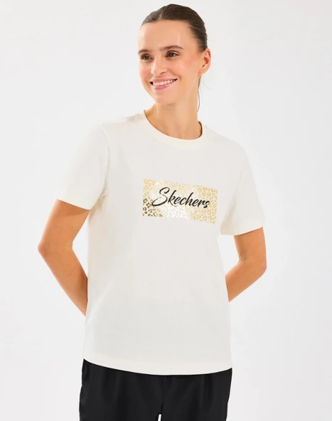 Skechers W Regular Fit Graphic Tee T-Shirt S2510141 Kadın Tişört
