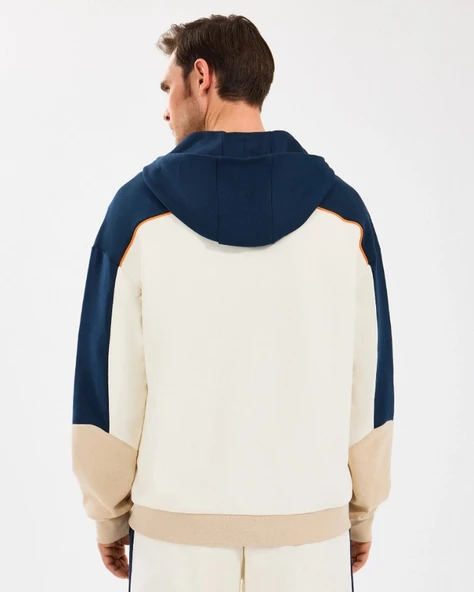 Skechers M Diagonel Lw Fleece Fullzip Hoodie Sweatshirt S2510027 Eşofman Üstü Erkek Ceket - Resim 4