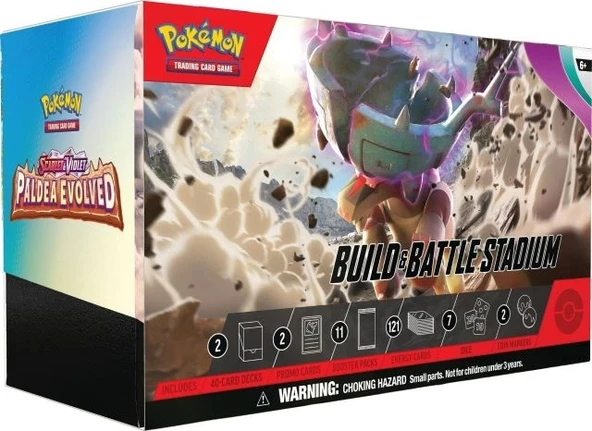Pokemon TCG: Scarlet & Violet - Paldea Evolved İnşa Et ve Savaş Stadyumu