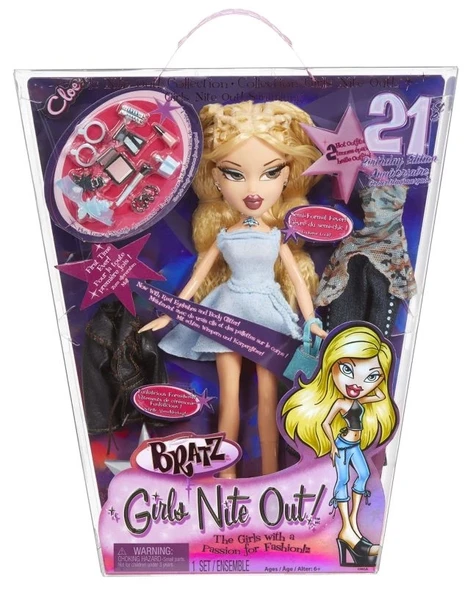 Bratz Girls Nite Out 21. Doğum Günü Sürümü Moda Bebeği Cloe