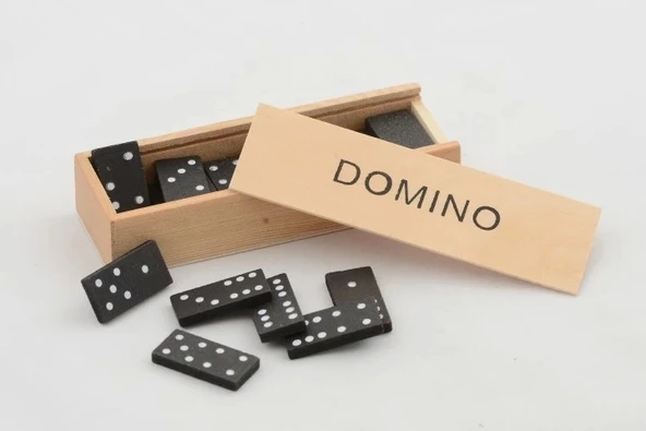 Ahşap Kutulu Domino Oyunu Alk4019