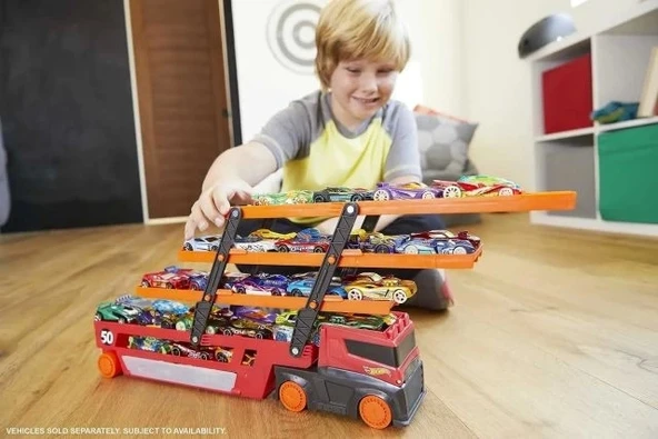 Hot Wheels 50 Araç Kapasiteli Mega Tır - 2
