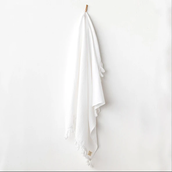 Andywawa Ac24514 Müslin Smil All Day 95x85 Bebek Battaniye White