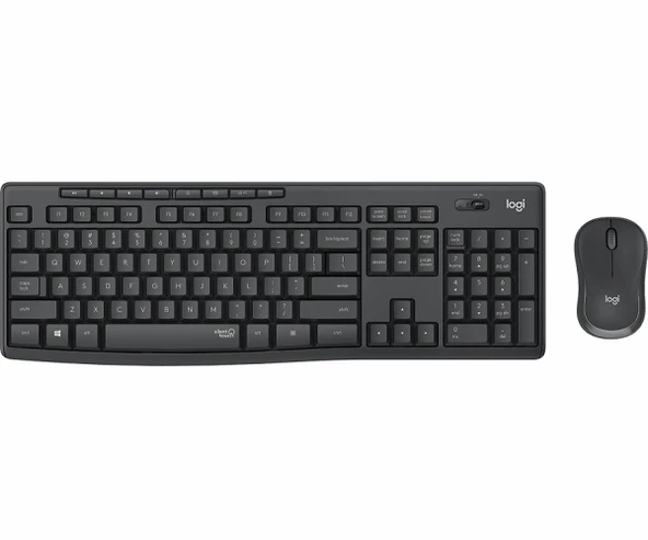 Logitech MK295 Q Türkçe Kablosuz Siyah Klavye+ Mouse
