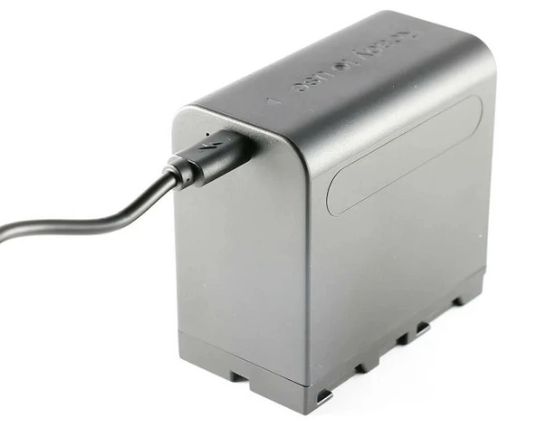 Sanger NP-F970M Işık Bataryası Şarj Girişli 7500mAh - Resim 2