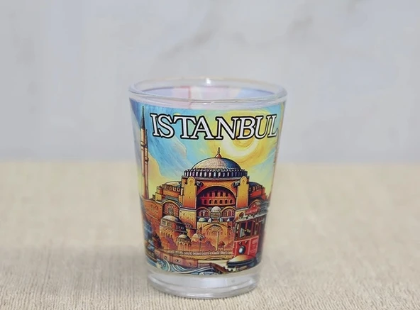 İstanbul Temalı Cam Shot Bardak Alk4356