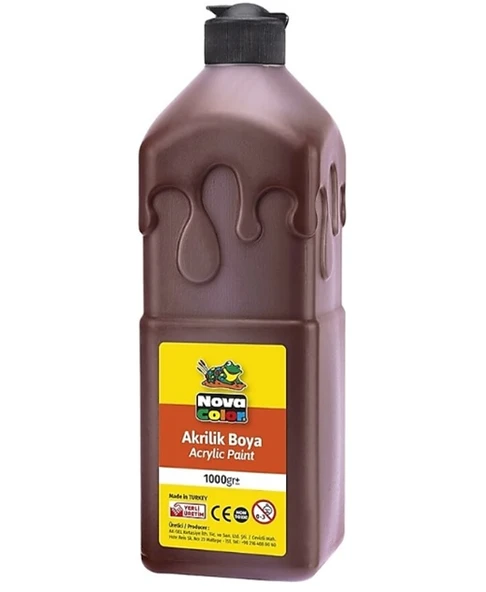 Nova Color Akrilik Boya 500Ml Kahverengi