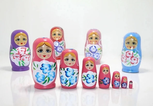 7'li Ahşap Matruşka Alk1202