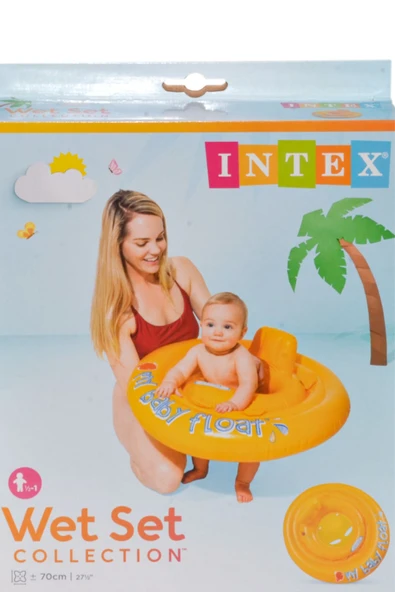 Baby Float Bebekler için oturaklı can simidi oturma yaslan yeri olan Havuz deniz simidi 70 cm 6 Ay+ - 5