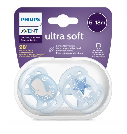 Avent Ultra Soft Emzik 6-18 Ay Erkek - 3