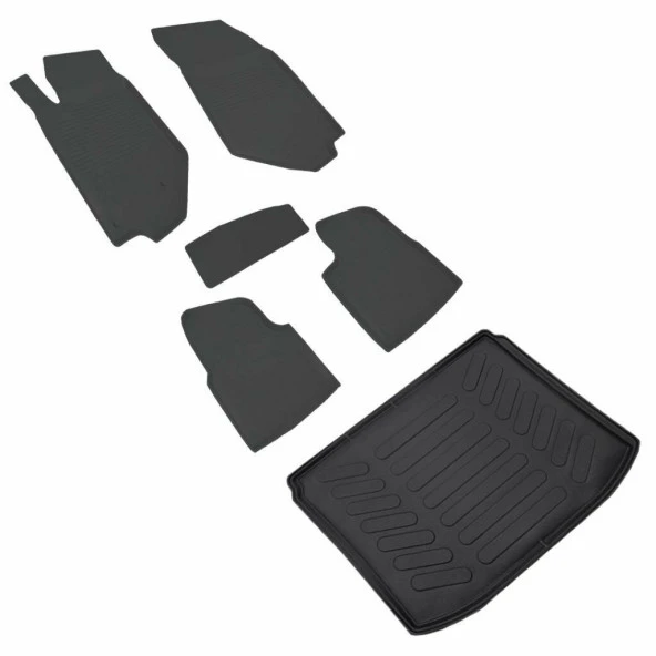 Peugeot 2008 4D Paspas Siyah ve Üst Bagaj Havuzu 2020 ve Üstü ürün görseli 1